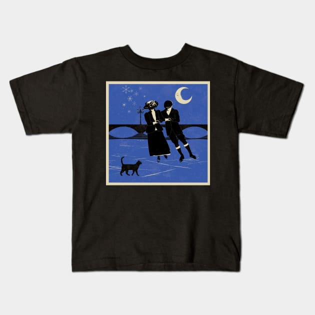 Cat skaters beardsley tribute Kids T-Shirt by Ricogfx